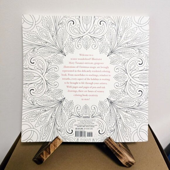 Christmas to Color Adult Coloring Book by Mary Tanana Giftable for the Holidays - Picture 3 of 12